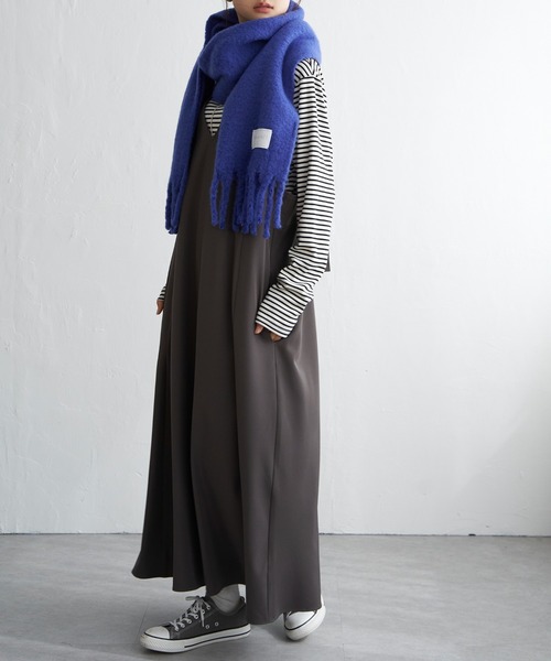 LBC(エルビーシー)の「バルキーフリンジストール(ストール/ショール・レディース・ピンク系/ブルー系/オフホワイト/グレー/ブルー・FREE)」の8枚目の写真