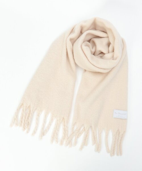 LBC(エルビーシー)の「バルキーフリンジストール(ストール/ショール・レディース・ピンク系/ブルー系/オフホワイト/グレー/ブルー・FREE)」の11枚目の写真