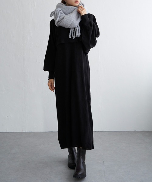 LBC(エルビーシー)の「バルキーフリンジストール(ストール/ショール・レディース・ピンク系/ブルー系/オフホワイト/グレー/ブルー・FREE)」の7枚目の写真