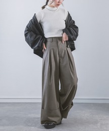 osharewalker | 『ロールアップデザインタックワイドパンツ』(その他パンツ)