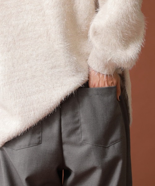 osharewalker（オシャレウォーカー）の「【廃盤】『ロールアップデザインタックワイドパンツ』（その他パンツ・レディース・ブラック/チャコールグレー/ブラウン・1/2）」の20枚目の写真