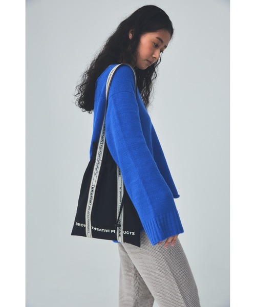 THEATRE PRODUCTS(シアタープロダクツ)の「JQテープシューズバッグ(トートバッグ・レディース・アイボリー/ブラック/ベージュ・FREE)」の4枚目の写真