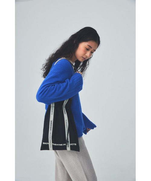 THEATRE PRODUCTS(シアタープロダクツ)の「JQテープシューズバッグ(トートバッグ・レディース・アイボリー/ブラック/ベージュ・FREE)」の5枚目の写真