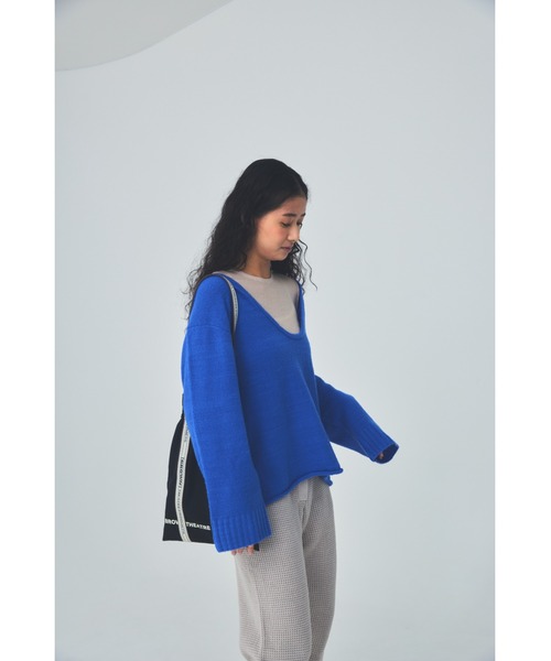 THEATRE PRODUCTS(シアタープロダクツ)の「JQテープシューズバッグ(トートバッグ・レディース・アイボリー/ブラック/ベージュ・FREE)」の7枚目の写真