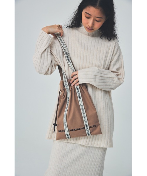 THEATRE PRODUCTS(シアタープロダクツ)の「JQテープシューズバッグ(トートバッグ・レディース・アイボリー/ブラック/ベージュ・FREE)」の9枚目の写真