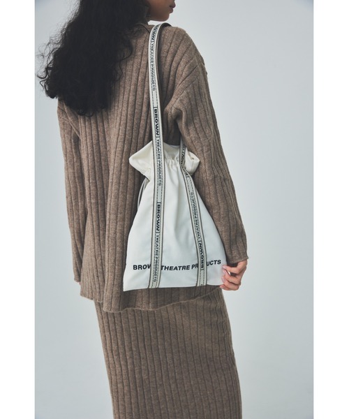 THEATRE PRODUCTS(シアタープロダクツ)の「JQテープシューズバッグ(トートバッグ・レディース・アイボリー/ブラック/ベージュ・FREE)」の11枚目の写真