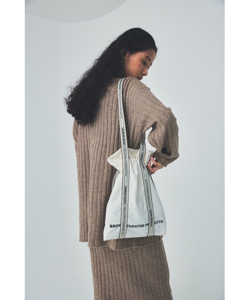 THEATRE PRODUCTS(シアタープロダクツ)の「JQテープシューズバッグ(トートバッグ・レディース・アイボリー/ブラック/ベージュ・FREE)」の12枚目の写真