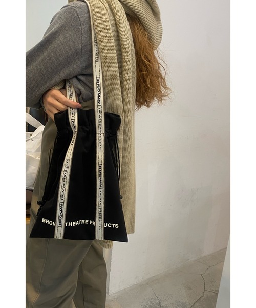 THEATRE PRODUCTS(シアタープロダクツ)の「JQテープシューズバッグ(トートバッグ・レディース・アイボリー/ブラック/ベージュ・FREE)」の18枚目の写真