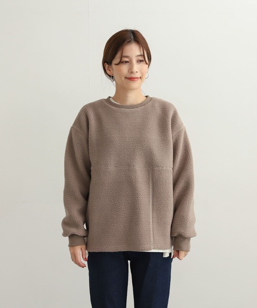 セール】ボアクルーネックプルオーバー（Tシャツ/カットソー）｜URBAN