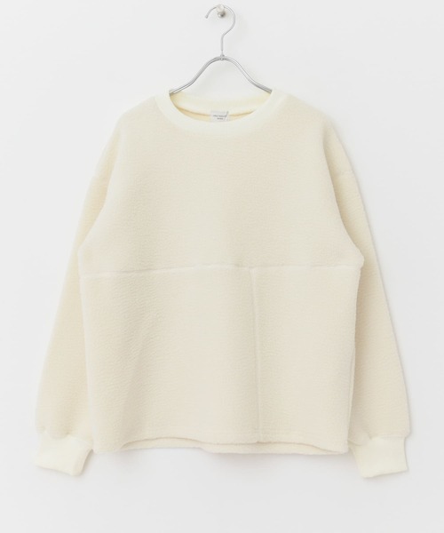 URBAN RESEARCH DOORS(アーバンリサーチドアーズ)の「ボアクルーネックプルオーバー(Tシャツ/カットソー・レディース・アイボリー/ブラック/モカ・MEDIUM)」の10枚目の写真