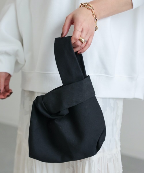 ap retro(アプレトロ)の「マルシェミニバッグ(トートバッグ・レディース・ホワイト/ブラック・FREE)」の7枚目の写真