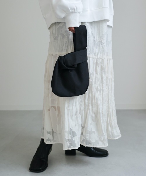 ap retro(アプレトロ)の「マルシェミニバッグ(トートバッグ・レディース・ホワイト/ブラック・FREE)」の8枚目の写真