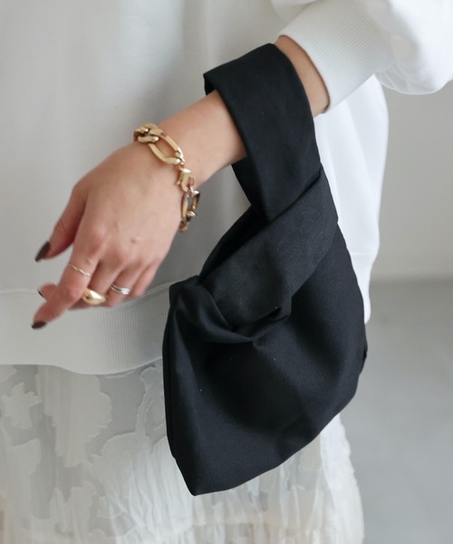 ap retro(アプレトロ)の「マルシェミニバッグ(トートバッグ・レディース・ホワイト/ブラック・FREE)」の15枚目の写真