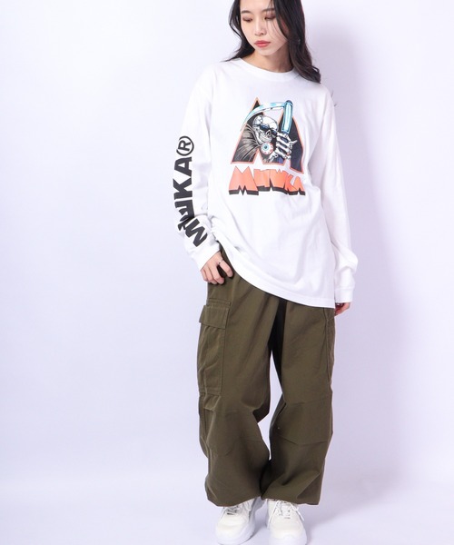 MISHKA（ミシカ）の「MISHKA ロングスリーブTシャツ（Tシャツ/カットソー・メンズ・ホワイト/ブラック/ホワイト系その他/ピンク/グレー系その他・M/L/XL）」の12枚目の写真