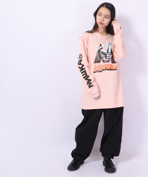 MISHKA（ミシカ）の「MISHKA ロングスリーブTシャツ（Tシャツ/カットソー・メンズ・ホワイト/ブラック/ホワイト系その他/ピンク/グレー系その他・M/L/XL）」の8枚目の写真