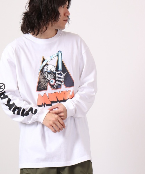 MISHKA（ミシカ）の「MISHKA ロングスリーブTシャツ（Tシャツ/カットソー・メンズ・ホワイト/ブラック/ホワイト系その他/ピンク/グレー系その他・M/L/XL）」の19枚目の写真