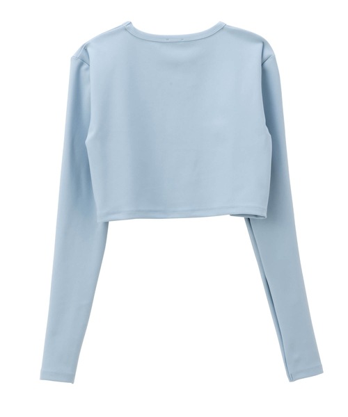 SEA（シー）の「ショート ラッシュガード（水着・レディース・ネイビー/ブラック/ライトブルー・ONE SIZE）」の16枚目の写真