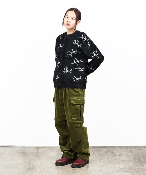 HUF（ハフ）の「CRACKED CARDIGAN / HUF カーディガン ニット