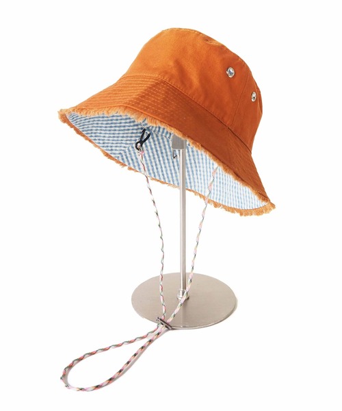 Casselini(キャセリーニ)の「Casselini(キャセリーニ)リバーシブルバケットハット(ハット・レディース・オフホワイト/ブラック/ブラウン/アイボリー・FREE)」の21枚目の写真