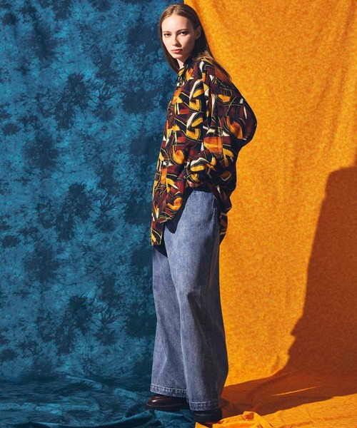 MAISON SPECIAL（メゾンスペシャル）の「《ユニセックスアイテム》アブストラクトプライムオーバーシャツ【MAISON SPECIAL/メゾンスペシャル】（シャツ/ブラウス・メンズ・ブラウン/ブルー・0/1/2）」の13枚目の写真