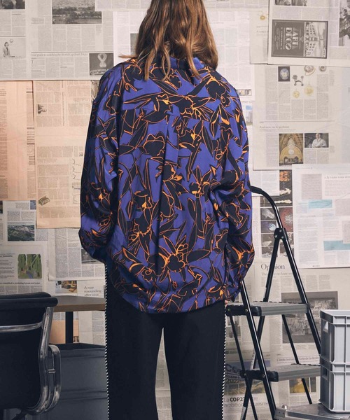 MAISON SPECIAL（メゾンスペシャル）の「《ユニセックスアイテム》アブストラクトプライムオーバーシャツ【MAISON SPECIAL/メゾンスペシャル】（シャツ/ブラウス・メンズ・ブラウン/ブルー・0/1/2）」の12枚目の写真