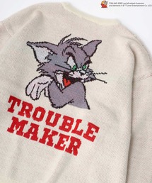 Tom＆Jerry（トムアンドジェリー）の「Tom＆Jerry/トムとジェリー オーバーサイズ ジャガードニット（ニット/セーター・メンズ）」