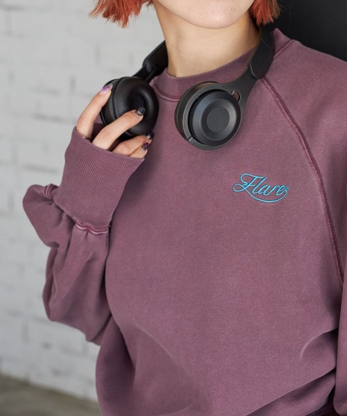 PBLIM（ページボーイリム）の「PAGEBOYLIM/カラークロップドスウェット（スウェット・レディース・ボルドー/ブルー/チャコールグレー・FREE）」の17枚目の写真