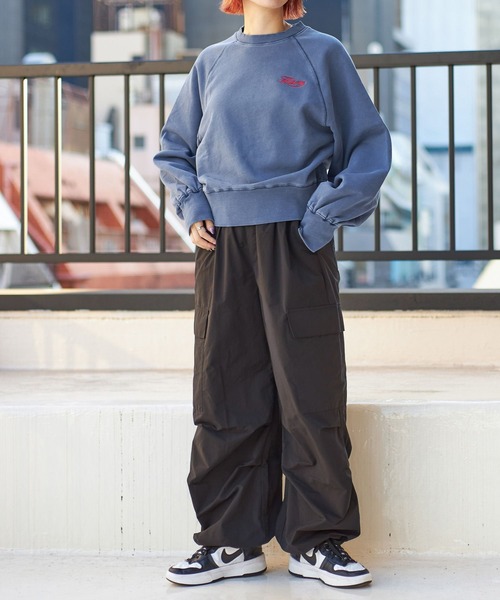 PBLIM（ページボーイリム）の「PAGEBOYLIM/カラークロップドスウェット（スウェット・レディース・ボルドー/ブルー/チャコールグレー・FREE）」の18枚目の写真