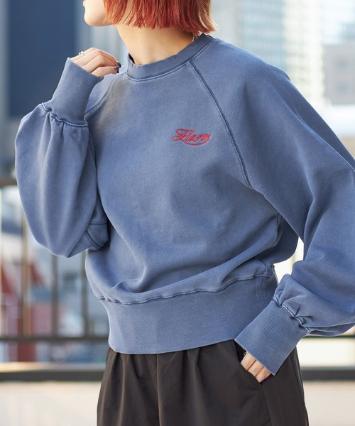 PBLIM（ページボーイリム）の「PAGEBOYLIM/カラークロップドスウェット（スウェット・レディース・ボルドー/ブルー/チャコールグレー・FREE）」の20枚目の写真