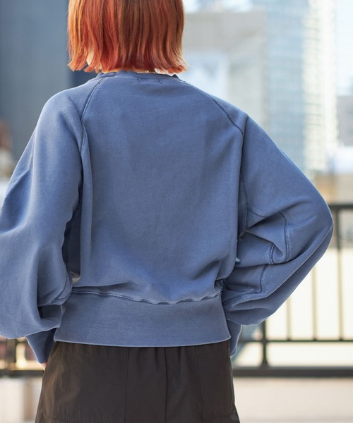 PBLIM（ページボーイリム）の「PAGEBOYLIM/カラークロップドスウェット（スウェット・レディース・ボルドー/ブルー/チャコールグレー・FREE）」の22枚目の写真