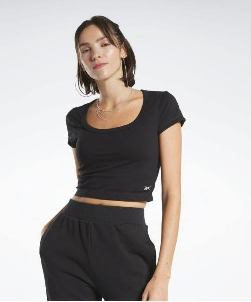 Reebok(リーボック)の「クラッシック ジャージー トップス / CL WDE JERSEY TOP(Tシャツ/カットソー・レディース・ブルー/オフホワイト/ブラック・J/L/J/M/J/S/J/O)」の3枚目の写真