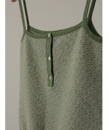 【LA PEAU DE GEM】幾何学模様キャミソール