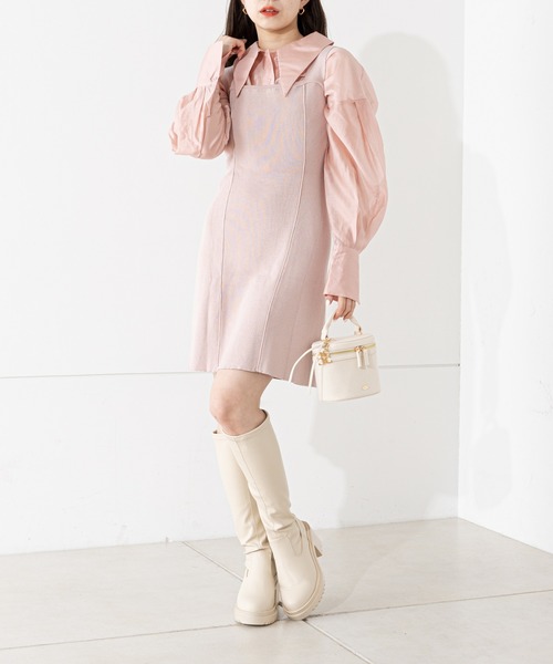 BALENCIAGA*シャツ ミニワンピース Chico(チコ)の「【2023SS】クロップシアーシャツ+タンクミニ