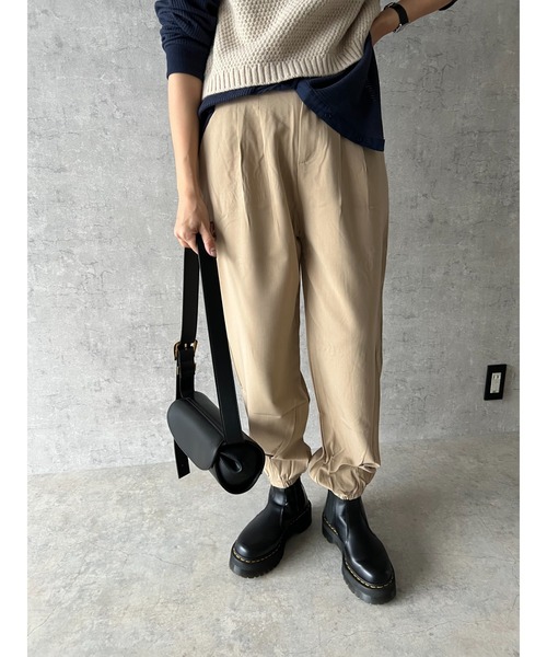 owndaily（オンデイリー）の「ジャージージョガーパンツ（その他パンツ・レディース・ブラック/グレー/ベージュ・MEDIUM/LARGE）」の3枚目の写真