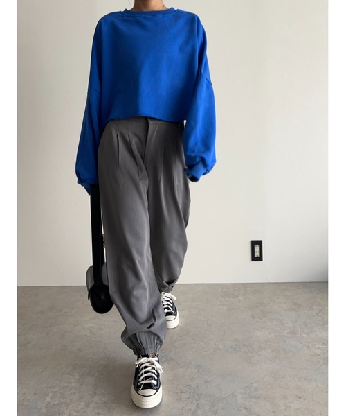 owndaily（オンデイリー）の「ジャージージョガーパンツ（その他パンツ・レディース・ブラック/グレー/ベージュ・MEDIUM/LARGE）」の2枚目の写真