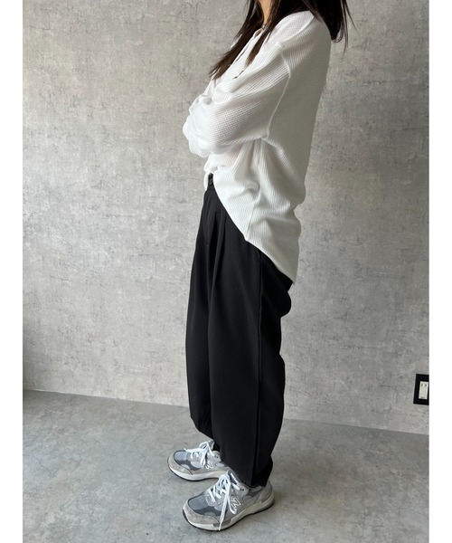 owndaily（オンデイリー）の「ジャージージョガーパンツ（その他パンツ・レディース・ブラック/グレー/ベージュ・MEDIUM/LARGE）」の19枚目の写真