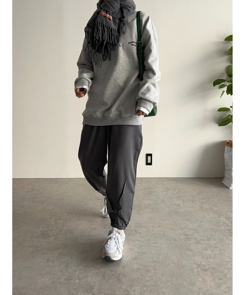 owndaily（オンデイリー）の「ジャージージョガーパンツ（その他パンツ・レディース・ブラック/グレー/ベージュ・MEDIUM/LARGE）」の6枚目の写真