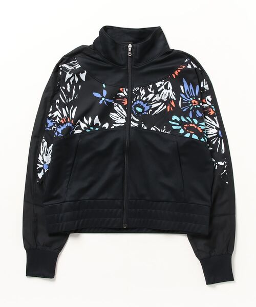 UNDER ARMOUR(アンダーアーマー)の「アンダーアーマー UA TRACK JERSEY WOVEN FZ(ジャージ・レディース・ブラック×ブラック/ブラック×ブルー・L/XL/M/S)」の2枚目の写真