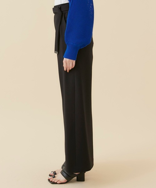 CITY TOKYO（シティトウキョウ）の「ジョーゼットワイドパンツ（スラックス・レディース・イエロー/ブラック/オフホワイト・1/2）」の19枚目の写真