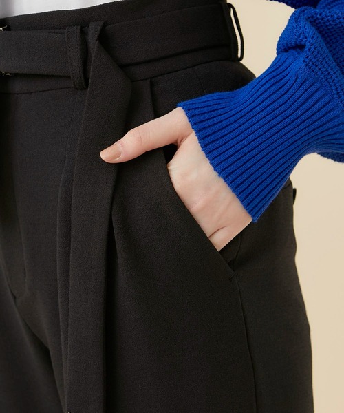 CITY TOKYO（シティトウキョウ）の「ジョーゼットワイドパンツ（スラックス・レディース・イエロー/ブラック/オフホワイト・1/2）」の22枚目の写真