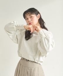 idem | drost ribbon short pullover/ショート丈プルオーバー(スウェット)