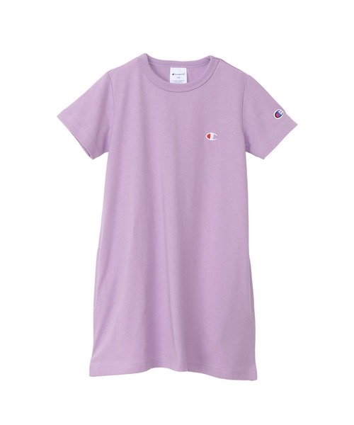 Champion(チャンピオン)の「【Champion/チャンピオン】キッズ ベーシック チュニックTシャツ(チュニック・キッズ・ラベンダー・140/160/150/130/120/110/100)」の1枚目の写真
