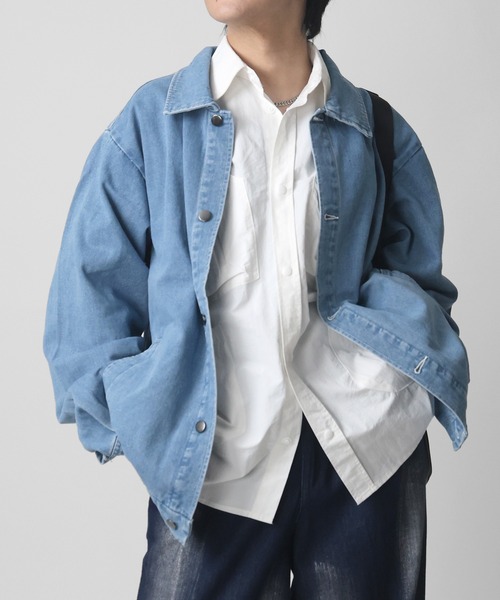 激レア！ビンテージ　モスキーノ　ビッグシルエット　リボンテープデニムジャケット FREAK'S STORE/ビンテージ加工 ショート デニム ジャケット