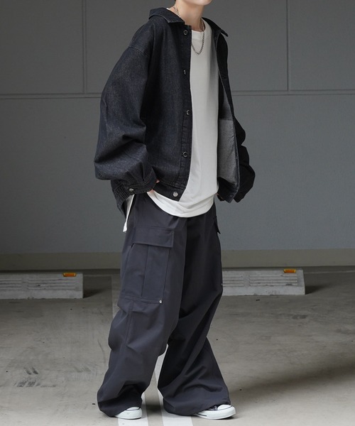 25SSビッグシルエットグラデーション デニムジャケット【Confirm】 25SS【新色追加】ビッグシルエット ヴィンテージライク ケミカル