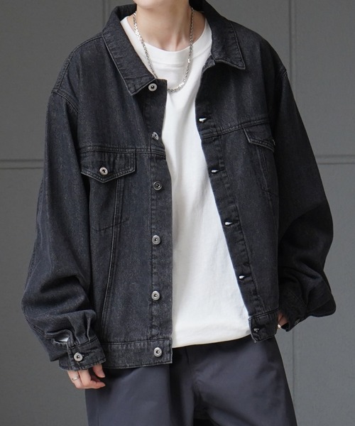 オフホワイトグラデーションデニムジャケット 2color ／ 2size 】グラデーションヴィンテージウォッシュ