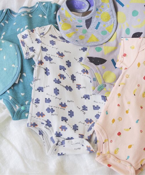 BREEZE（ブリーズ）の「グレコ肌着 マイファーストブリーズ （肌着・キッズ・グレー/オフホワイト/ミント/オレンジ・70/60）」の2枚目の写真