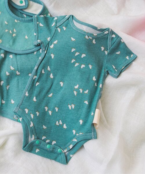 BREEZE（ブリーズ）の「グレコ肌着 マイファーストブリーズ （肌着・キッズ・グレー/オフホワイト/ミント/オレンジ・70/60）」の4枚目の写真