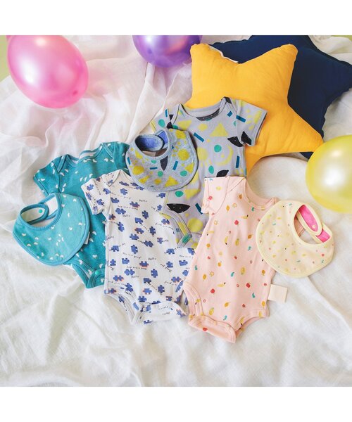 BREEZE（ブリーズ）の「グレコ肌着 マイファーストブリーズ （肌着・キッズ・グレー/オフホワイト/ミント/オレンジ・70/60）」の5枚目の写真