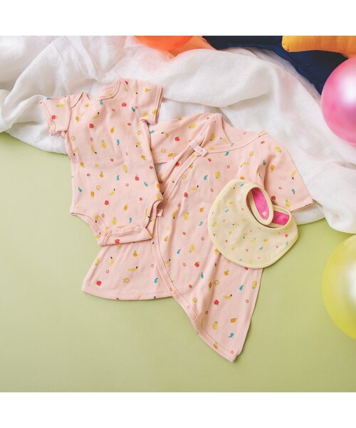 BREEZE（ブリーズ）の「グレコ肌着 マイファーストブリーズ （肌着・キッズ・グレー/オフホワイト/ミント/オレンジ・70/60）」の6枚目の写真