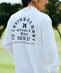 Hurley | 【ムラサキスポーツ別注】Hurley/ハーレー ラッシュガード バックプリント/モックネックラッシュガード オーバーサイズ/UVカット/PHANTOM OVERSIZE OFFSHOREWINDOW MOCK LONG SLEEVE/23S01MRG06(ラッシュガード)